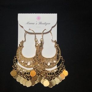Sale! Golden Goddess - Dangle Earrings